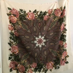 Floral Tapestry/ Scarf *Made in Italy!